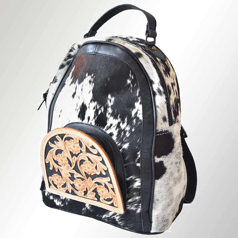 American Darling Hand Tooled Hair On Genuine Leather Women Bag Western Handbag Purse