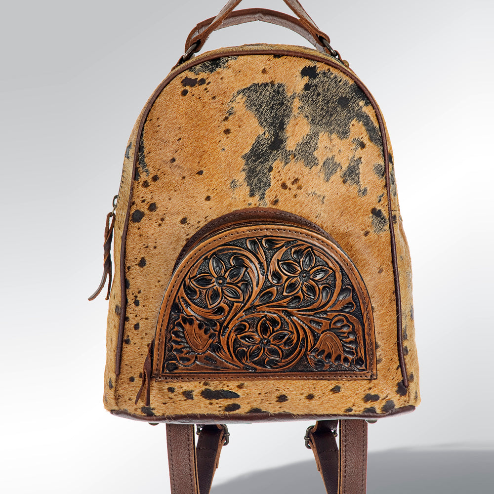 American Darling Hand Tooled Hair On Genuine Leather Women Bag Western Handbag Purse