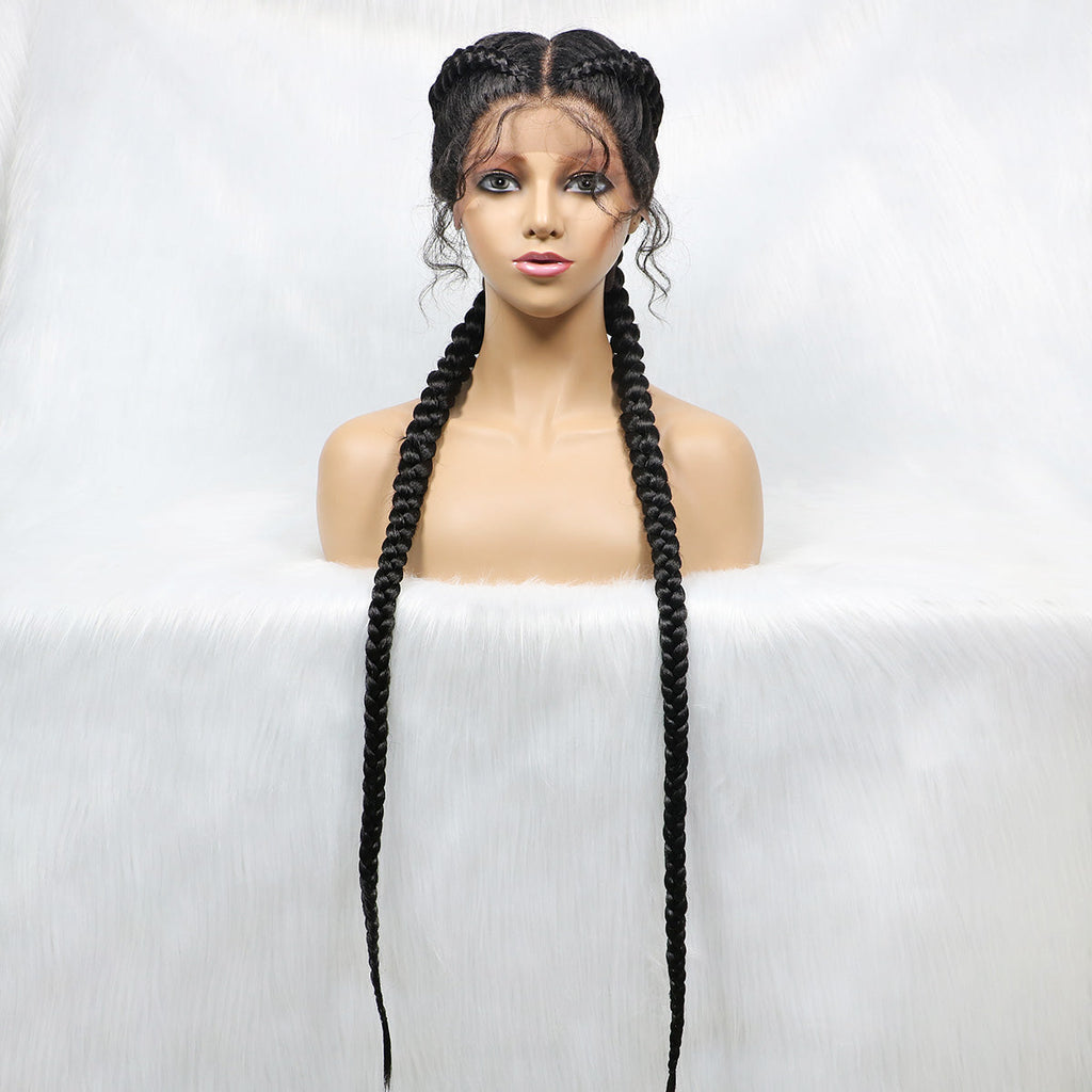 Get this look with JBextension 40" Lace Front Box Braided Wigs  with Baby Hair  - Zendaya