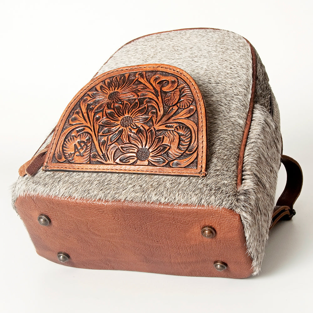 American Darling Hand Tooled Hair On Genuine Leather Women Bag Western Handbag Purse
