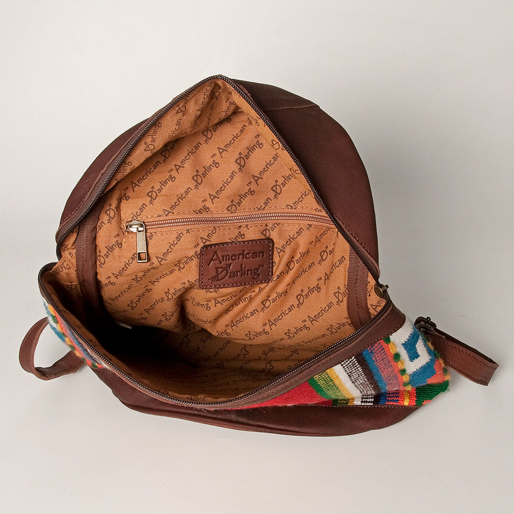 American Darling Saddle Blanket Genuine Leather Women Bag Western Handbag Purse