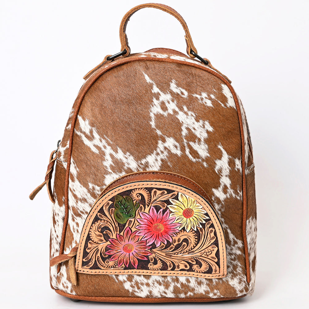 American Darling Hand Tooled Hair On Genuine Leather Women Bag Western Handbag Purse