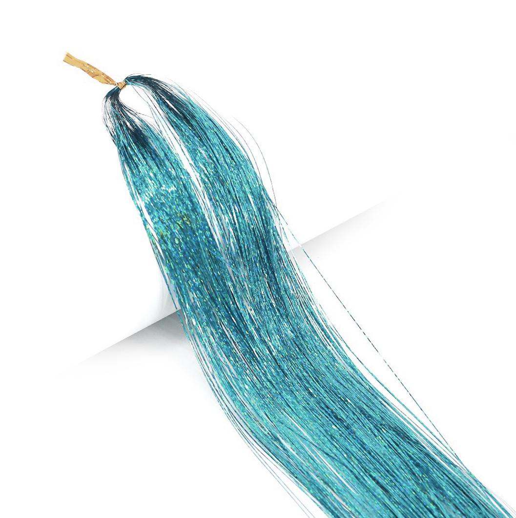 JBextension Hair Extensions Pink Sparkle Highlights for Hair 35 Inch Multi-Colors Synthetic Hair Extensions for Party, Christmas, New Year, Halloween, Cosplay