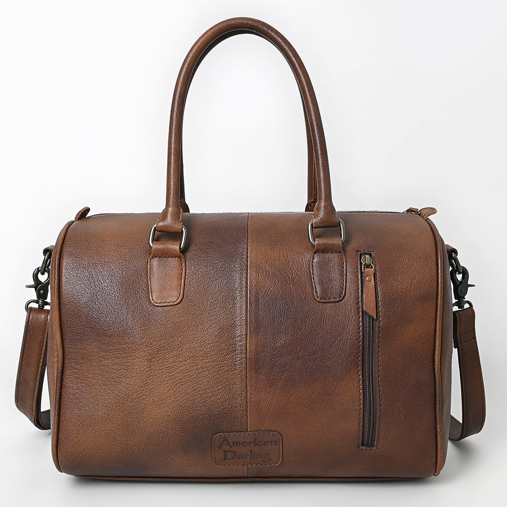 American Darling Adbg1562B Duffel Crocodile Embossed Genuine Leather Women Bag Western Handbag Purse