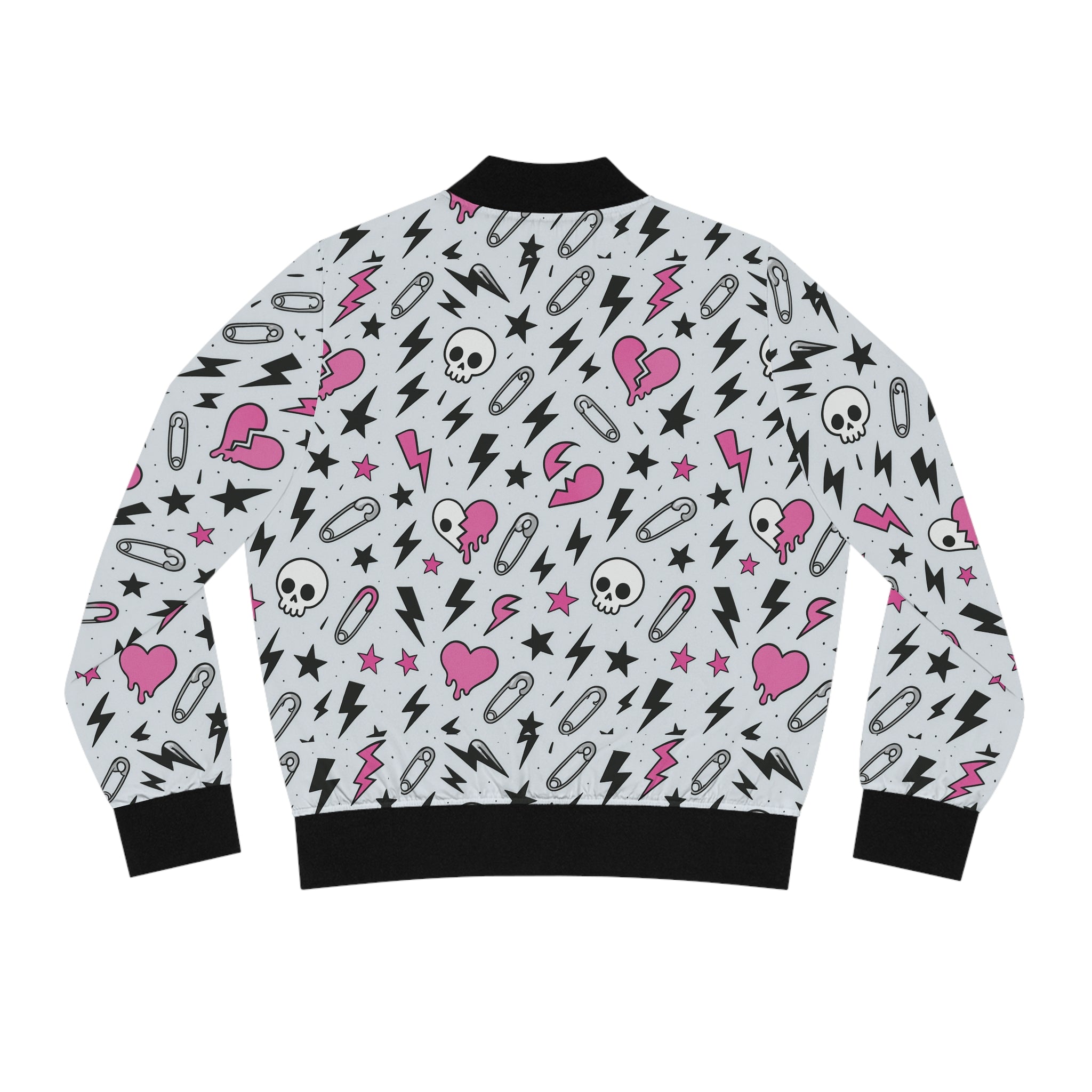 Ashen Chaos Bomber Jacket