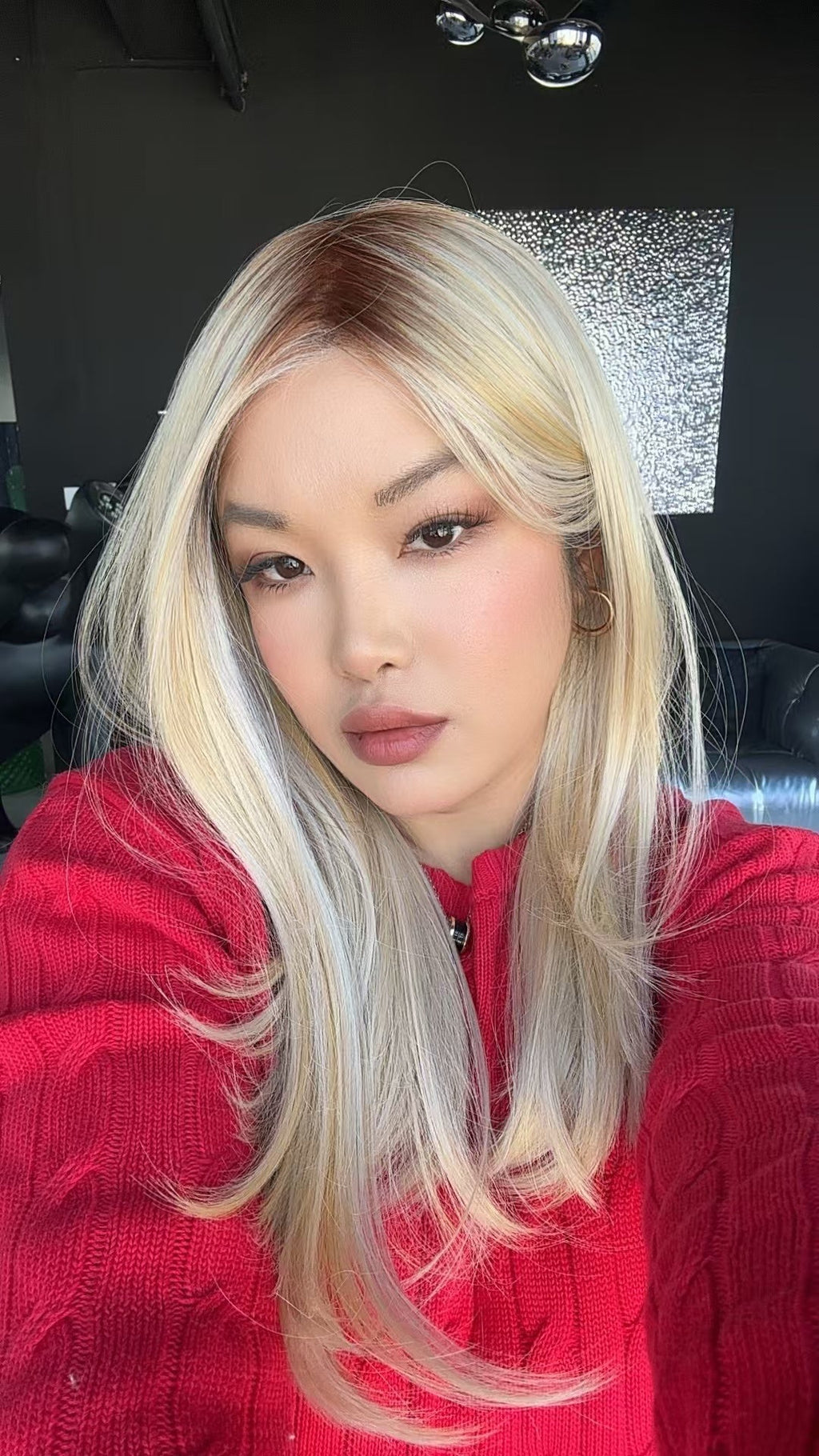 JBEXTENSION ELIZABETH MONO Monofilament Handmade Wig 6X5 Full Monofilament Hand Tied Top Wig 20 Inches Sandy Blonde Mono Lace Wig With Anti-slip Silicone Strips Glueless Wig ELIZABETH MONO【BENDY EAR TABS】