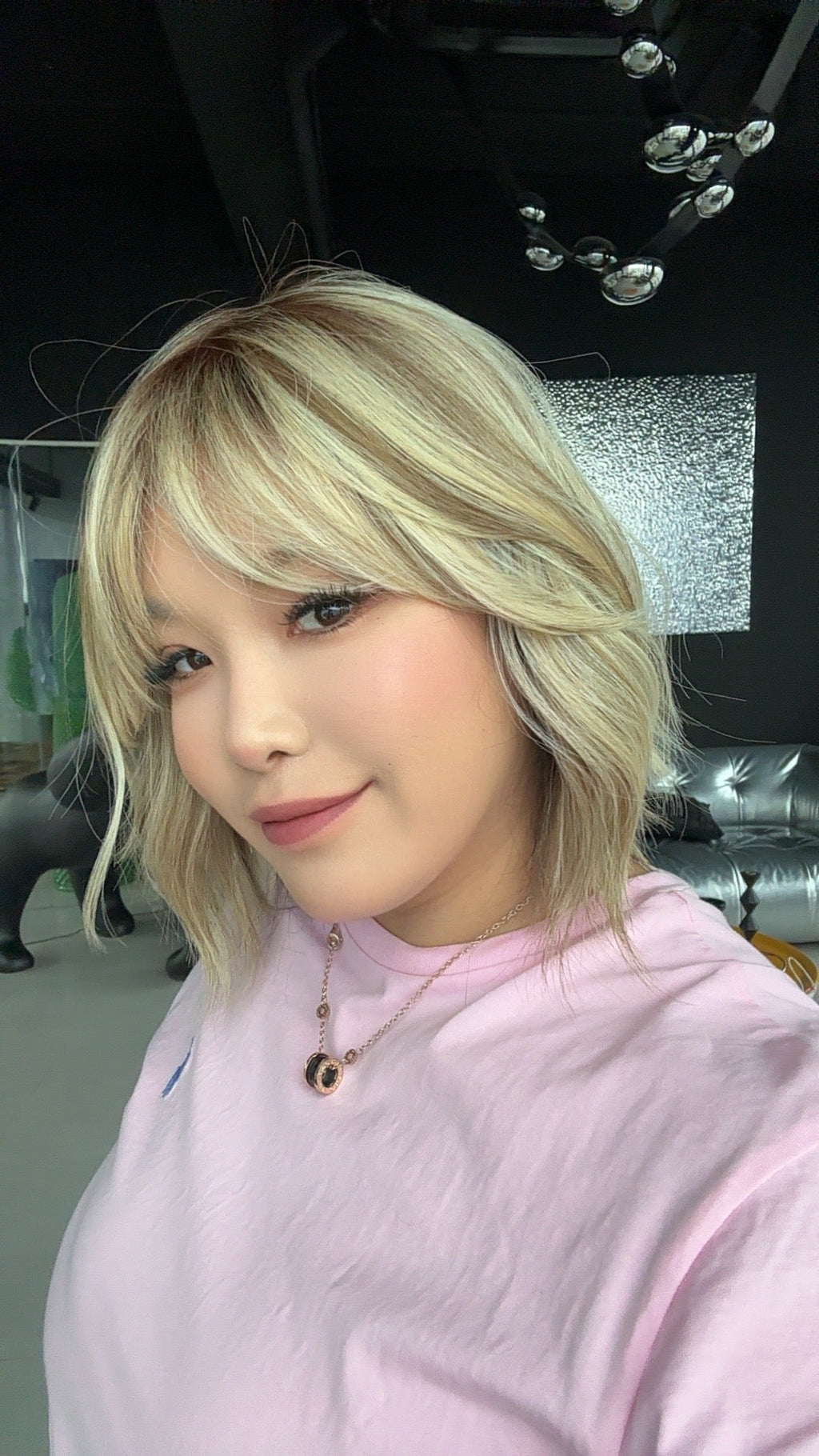 [PRE-ORDER] JBEXTENSION BONNIE MONO MIX BLONDE Full Monofilament Handmade Full Lace Full Hand Tied Wig 12 Inches Mix Blonde With Dark Root Mono Lace Handmade Futura Fiber Glueless Wig BONNIE MONO MIX BLONDE【BENDY EAR TABS】