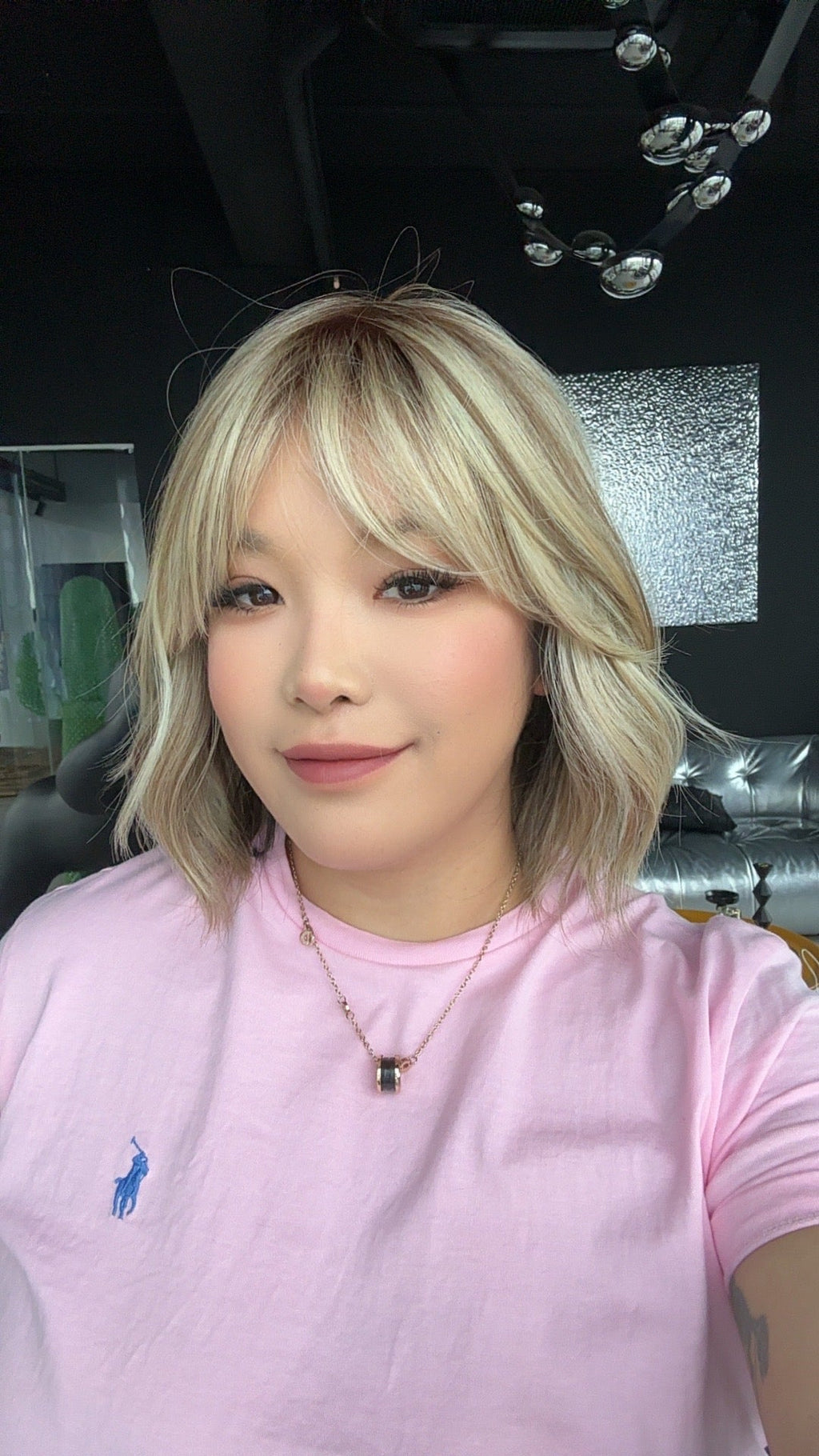 [PRE-ORDER] JBEXTENSION BONNIE MONO MIX BLONDE Full Monofilament Handmade Full Lace Full Hand Tied Wig 12 Inches Mix Blonde With Dark Root Mono Lace Handmade Futura Fiber Glueless Wig BONNIE MONO MIX BLONDE【BENDY EAR TABS】