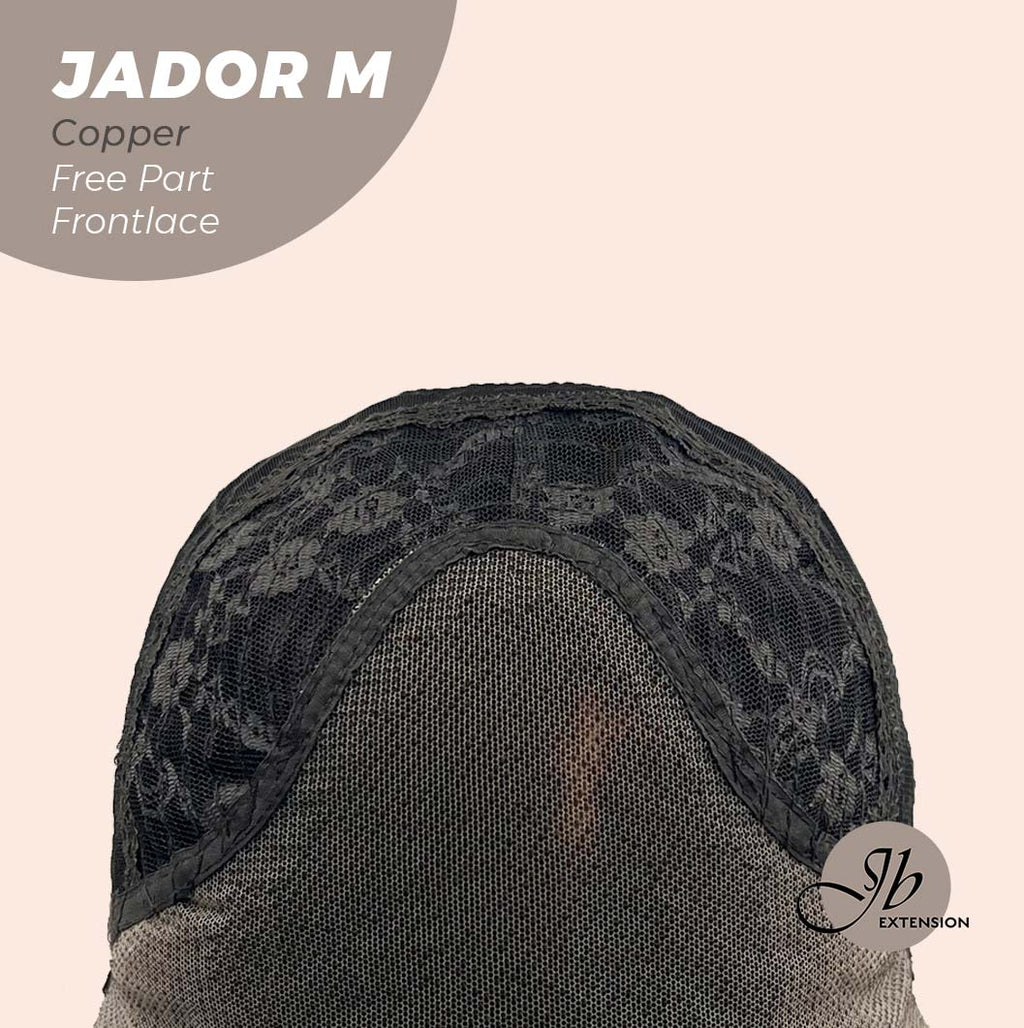 Olivia's Pick- 20 Inches Copper Curly Lace Front Wig.Pre Plucked 13*4 HD Transparent Lace Frontal Handmade Futura Fiber Swiss Lace Synthetic Fiber Glueless Wig JADOR M COPPER