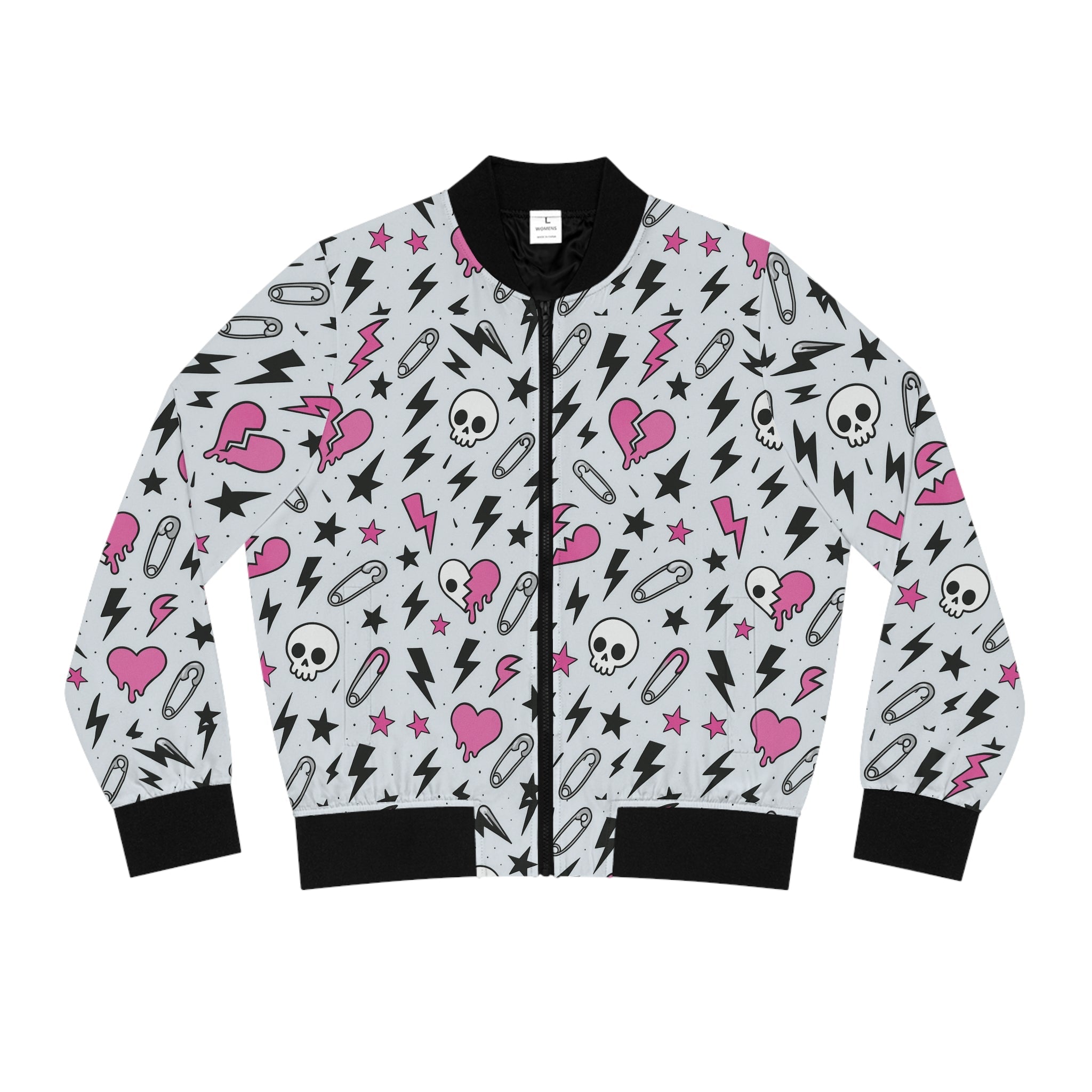 Ashen Chaos Bomber Jacket