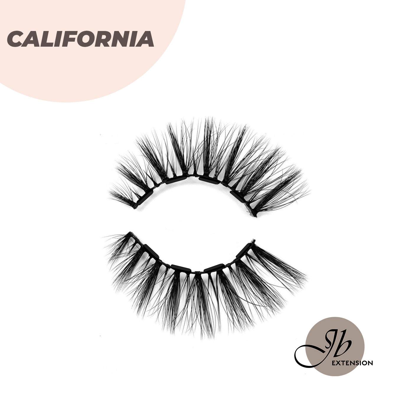 CRUELTY FREE REUSABLE 6D MAGNETIC EYELASHES-CALIFONIA