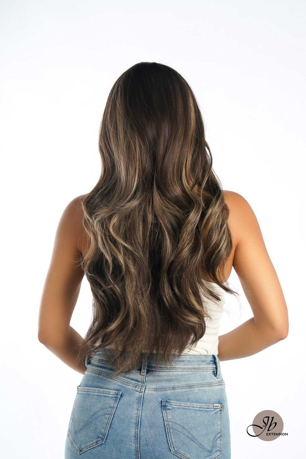 Nichole's Selection - 26 Inches Curly Women Brown With Highlight Wig Pre-Cut Frontlace Glueless Wig EMMIE HIGHLIGHT