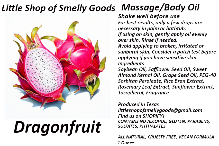 Dragonfruit Massage and Body Oil