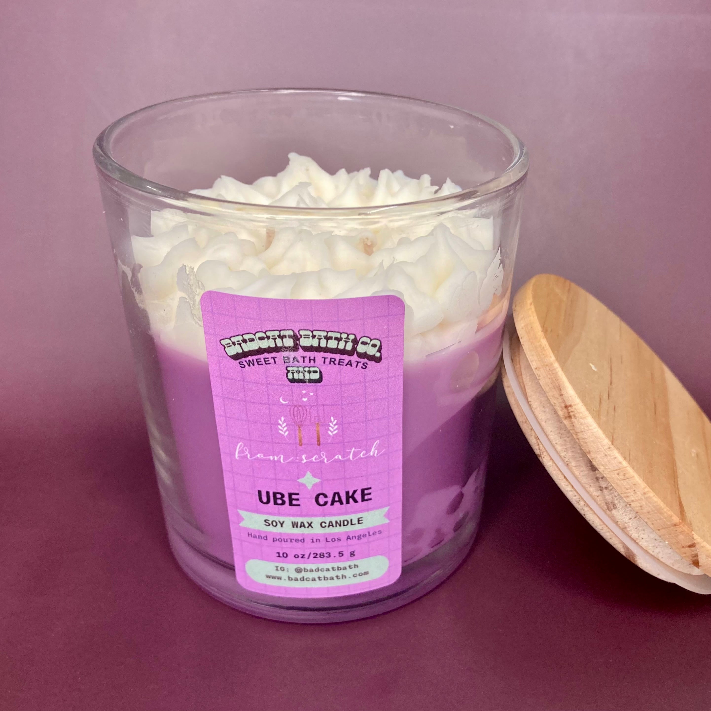 Ube Cake Candle