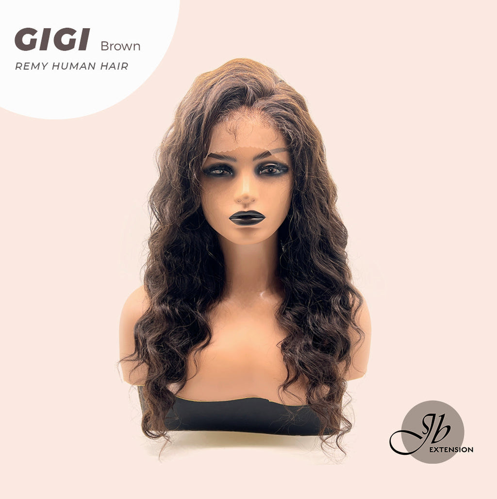 JBEXTENSION 360HD LACE loose deep wave 18 inches human hair wig 150 % density GIGI glueless freeparting
