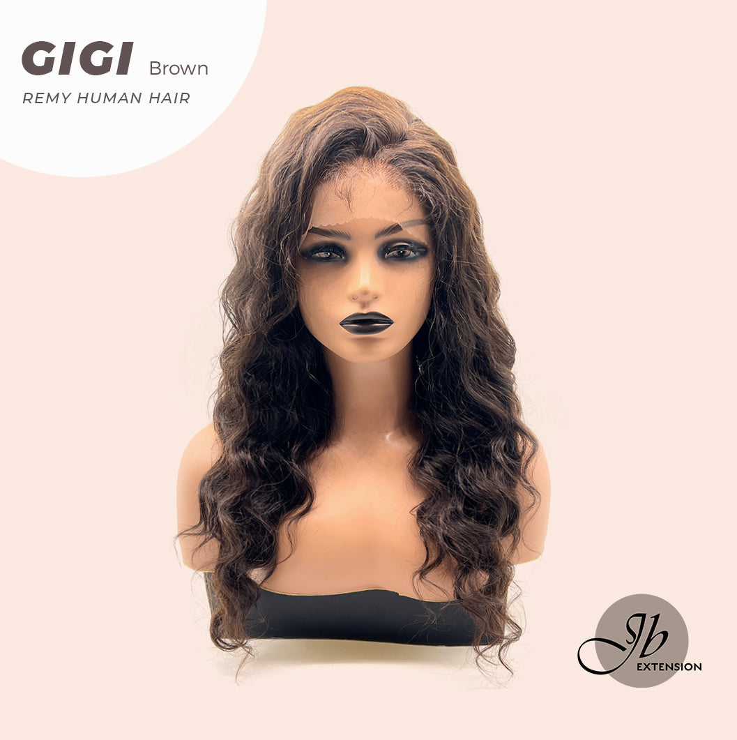 JBEXTENSION 360HD LACE loose deep wave 18 inches human hair wig 150 % density GIGI glueless freeparting