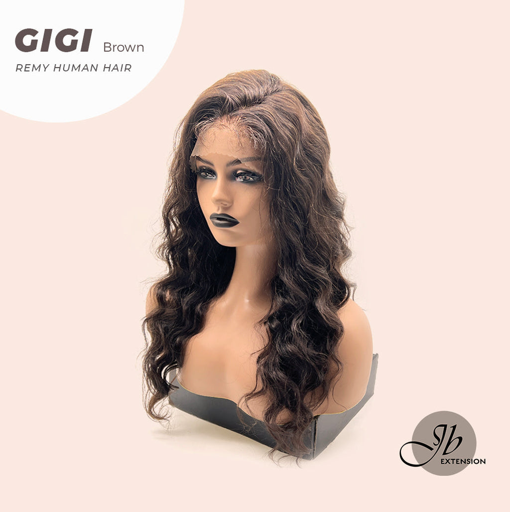 JBEXTENSION 360HD LACE loose deep wave 18 inches human hair wig 150 % density GIGI glueless freeparting