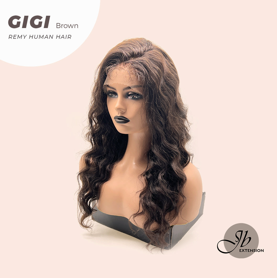 JBEXTENSION 360HD LACE loose deep wave 18 inches human hair wig 150 % density GIGI glueless freeparting