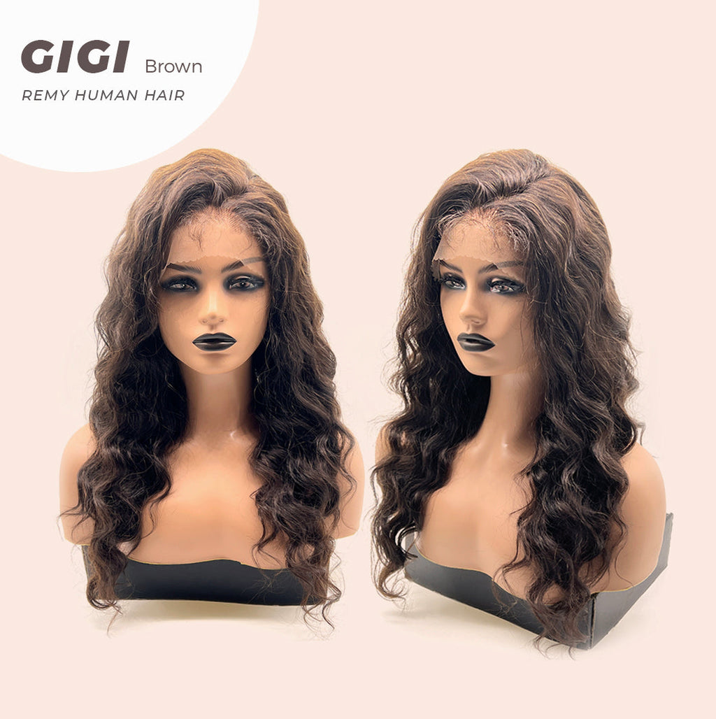 JBEXTENSION 360HD LACE loose deep wave 18 inches human hair wig 150 % density GIGI glueless freeparting