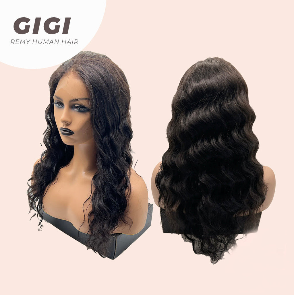 JBEXTENSION 360HD LACE loose deep wave 18 inches human hair wig 150 % density GIGI glueless freeparting