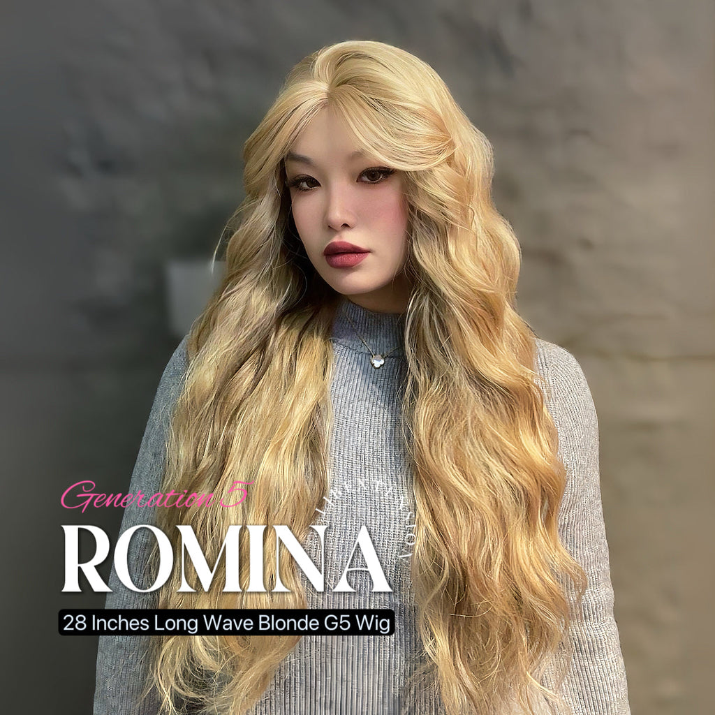 JBEXTENSION GENERATION FIVE 28 Inches Long Wave Blonde Wig ROMINA G5