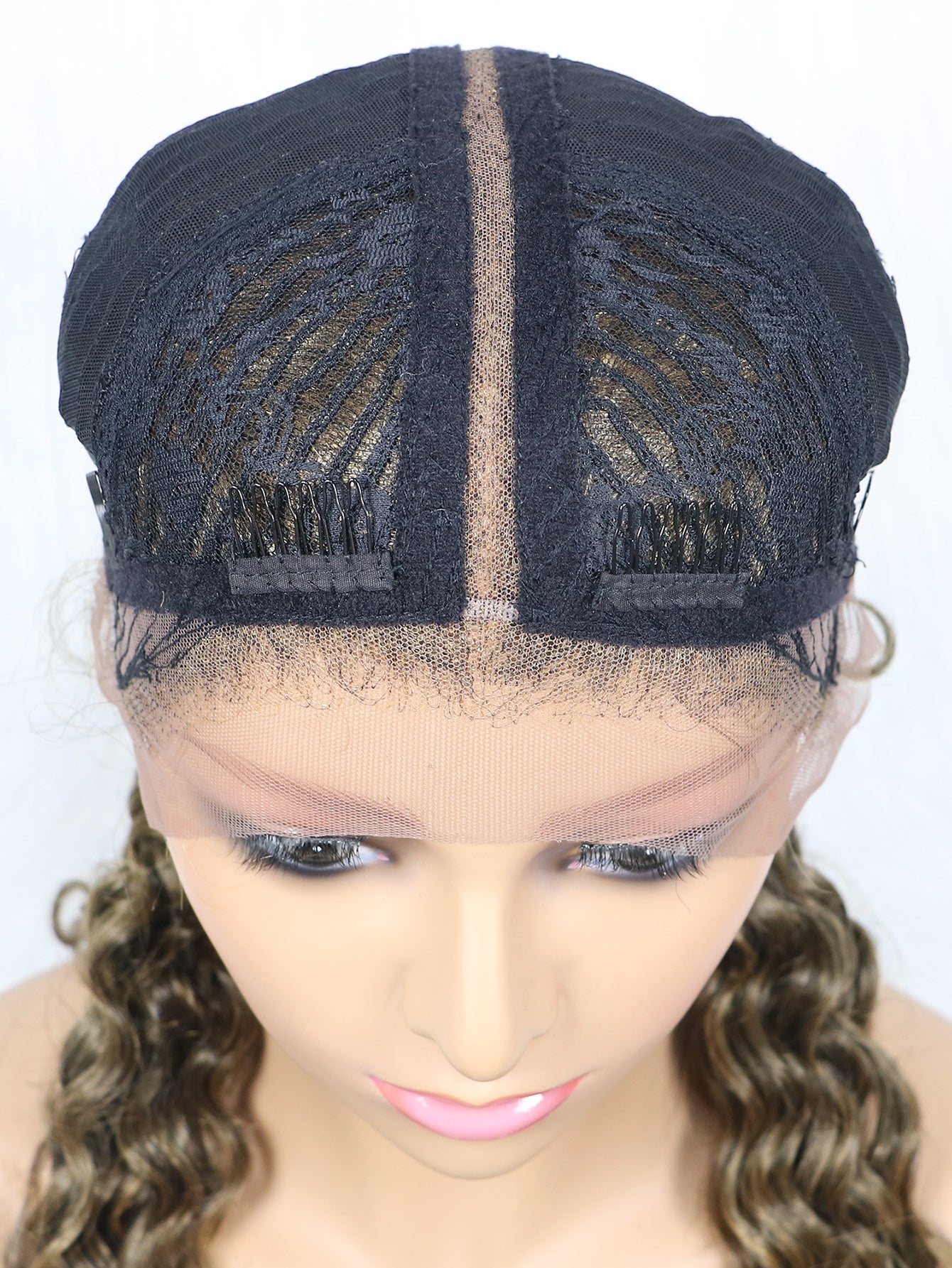 JBEXTENSION 35" Hand-Braided Synthetic Lace Front Box Braided Wigs with Baby Hair for Women D OUBLE Dutch Braids Black Lace Frontal Wigs for Women RASHANA