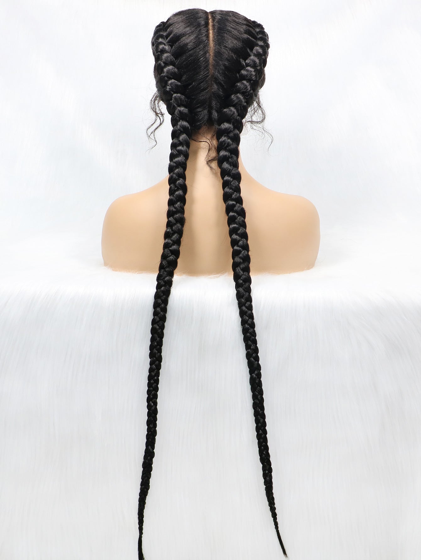 Get this look with JBextension 40" Lace Front Box Braided Wigs  with Baby Hair  - Zendaya