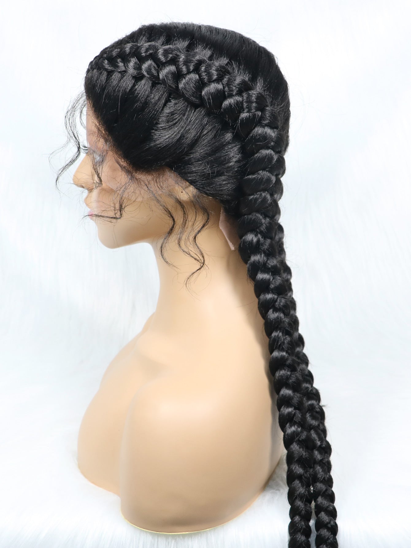 Get this look with JBextension 40" Lace Front Box Braided Wigs  with Baby Hair  - Zendaya