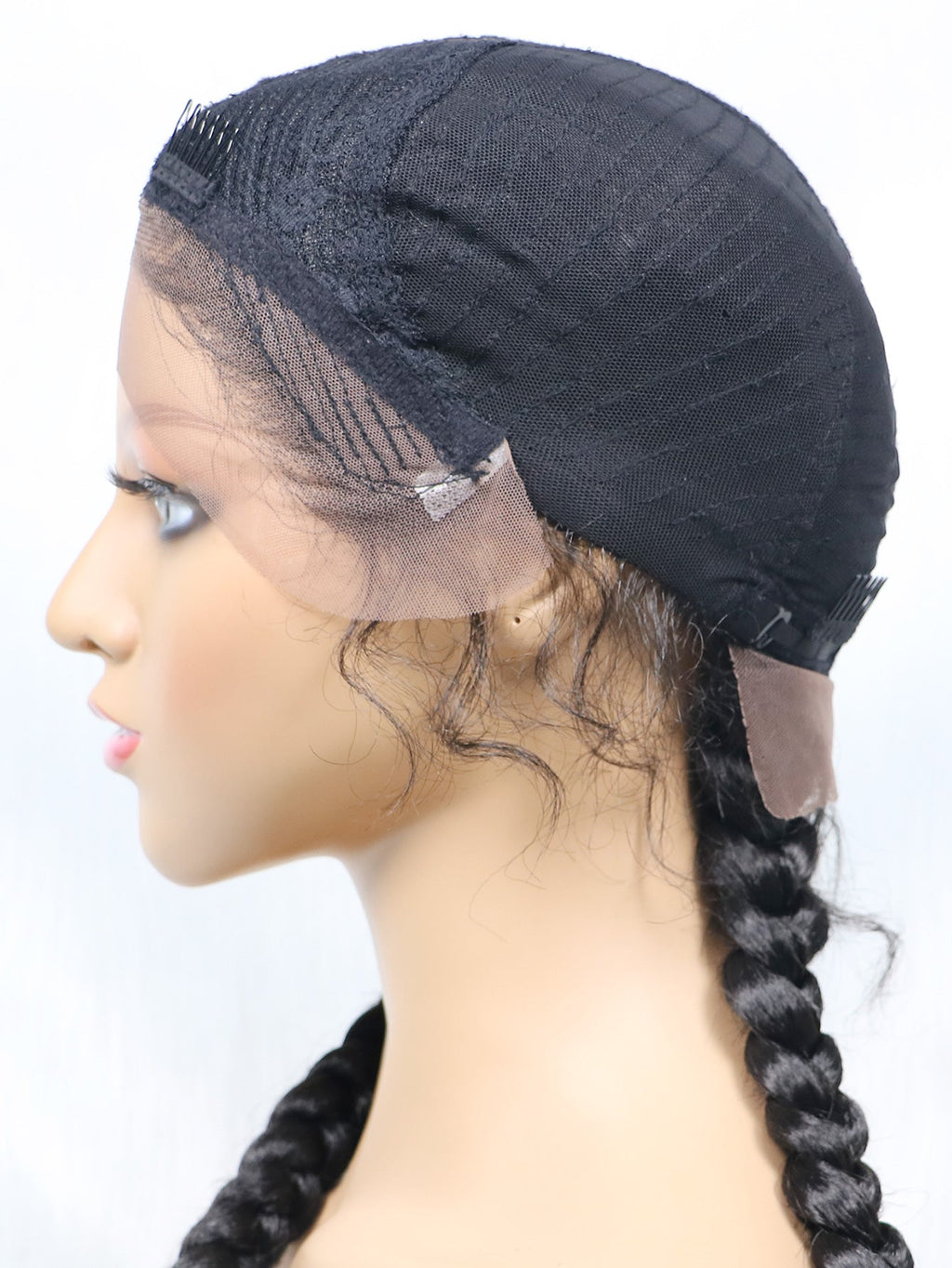 Get this look with JBextension 40" Lace Front Box Braided Wigs  with Baby Hair  - Zendaya