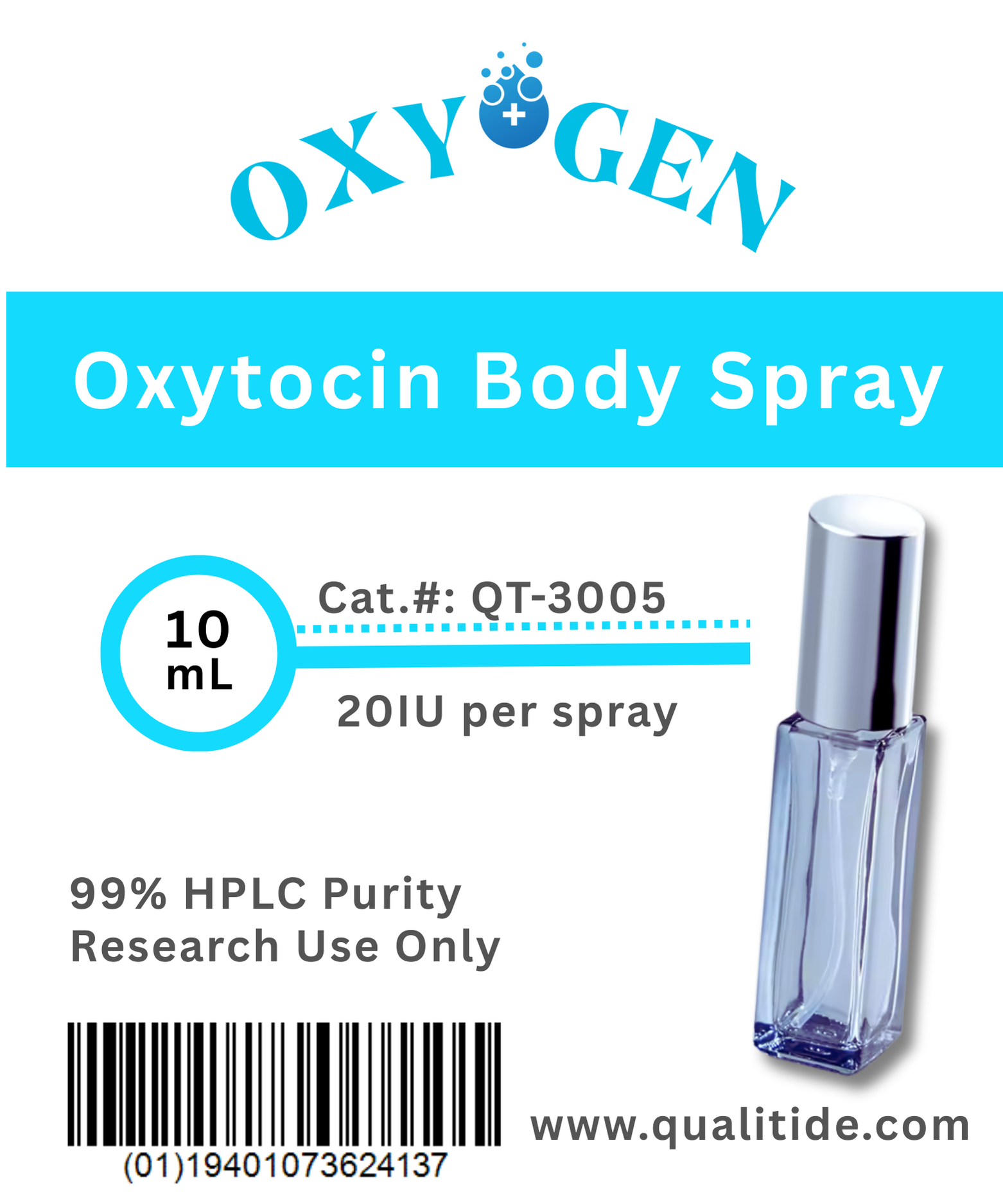 OxyGen® Oxytocin Body Spray (20 IU/spray)