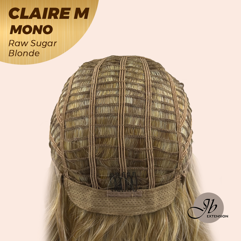 [PRE-ORDER] HOT OF SEASON - CLAIRE MONO RAW SUGAR BLONDE Partial Monofilament Wig 22 Inches Raw Sugar Blonde Partial Mono Lace Glueless Wig CLAIRE MONO RAW SUGAR BLONDE【BENDY EAR TABS】