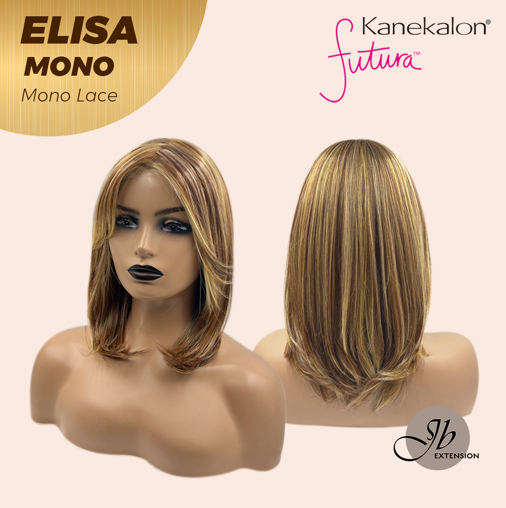 [PRE-ORDER] JBEXTENSION ELISA MONO Monofilament Handmade Wig 6X5 Full Monofilament Hand Tied Top Wig 16 Inches Crème Caramel Mono Lace Wig With Anti-slip Silicone Strips Glueless Wig ELISA MONO【BENDY EAR TABS】