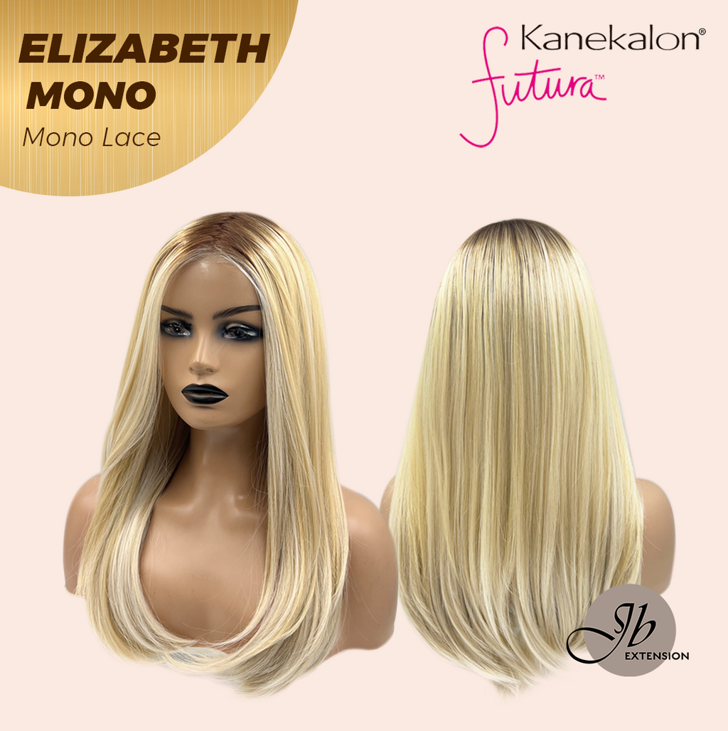 JBEXTENSION ELIZABETH MONO Monofilament Handmade Wig 6X5 Full Monofilament Hand Tied Top Wig 20 Inches Sandy Blonde Mono Lace Wig With Anti-slip Silicone Strips Glueless Wig ELIZABETH MONO【BENDY EAR TABS】