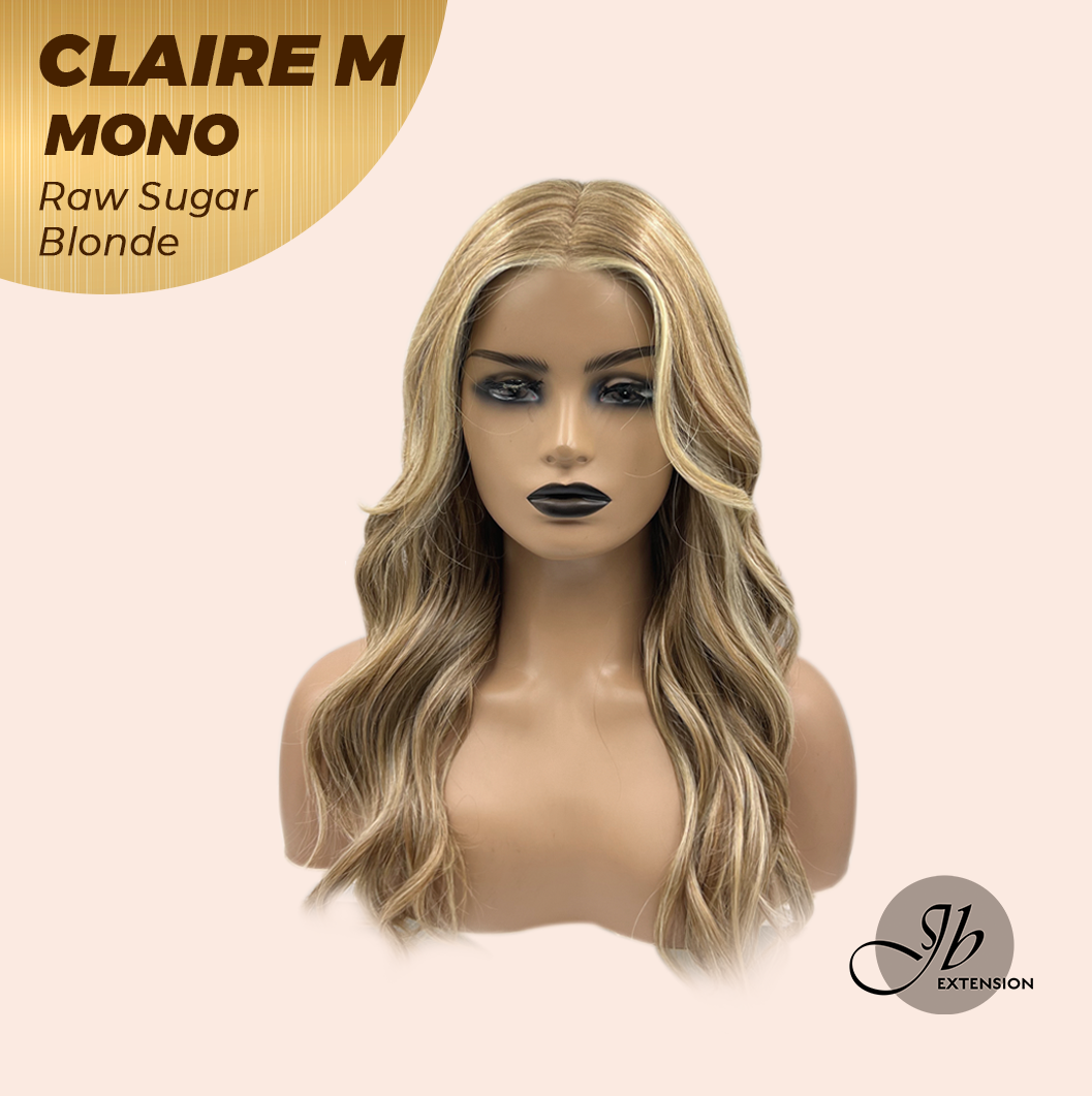 [PRE-ORDER] HOT OF SEASON - CLAIRE MONO RAW SUGAR BLONDE Partial Monofilament Wig 22 Inches Raw Sugar Blonde Partial Mono Lace Glueless Wig CLAIRE MONO RAW SUGAR BLONDE【BENDY EAR TABS】