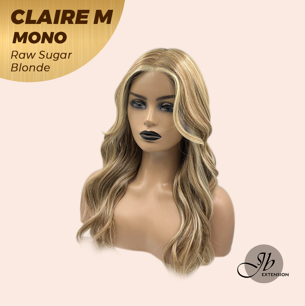 [PRE-ORDER] HOT OF SEASON - CLAIRE MONO RAW SUGAR BLONDE Partial Monofilament Wig 22 Inches Raw Sugar Blonde Partial Mono Lace Glueless Wig CLAIRE MONO RAW SUGAR BLONDE【BENDY EAR TABS】