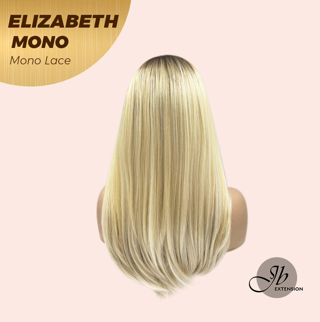 JBEXTENSION ELIZABETH MONO Monofilament Handmade Wig 6X5 Full Monofilament Hand Tied Top Wig 20 Inches Sandy Blonde Mono Lace Wig With Anti-slip Silicone Strips Glueless Wig ELIZABETH MONO【BENDY EAR TABS】