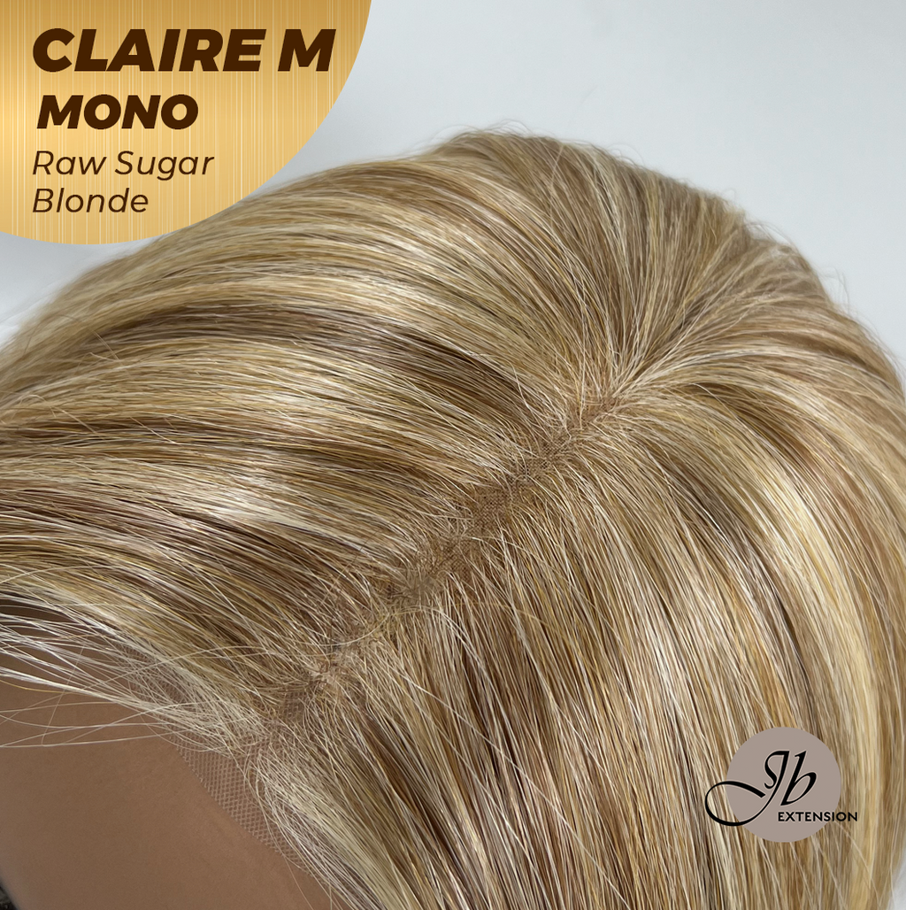 [PRE-ORDER] HOT OF SEASON - CLAIRE MONO RAW SUGAR BLONDE Partial Monofilament Wig 22 Inches Raw Sugar Blonde Partial Mono Lace Glueless Wig CLAIRE MONO RAW SUGAR BLONDE【BENDY EAR TABS】