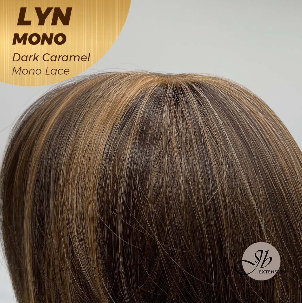 [PRE-ORDER] JBEXTENSION LYN DARK MONO Partial Monofilament Wig 17 Inches Dark Caramel Partial Mono Lace Glueless Wig LYN MONO DARK CARAMEL【BENDY EAR TABS】
