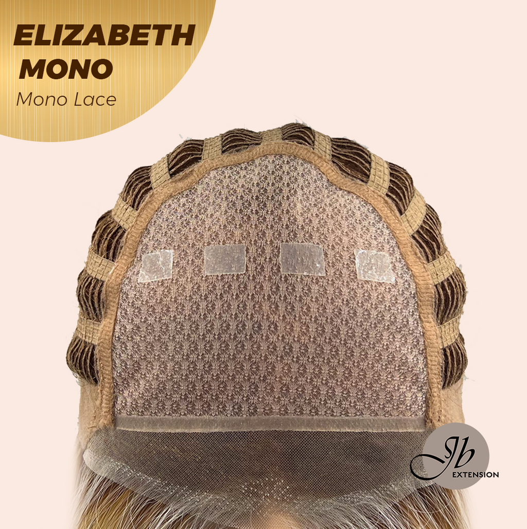 JBEXTENSION ELIZABETH MONO Monofilament Handmade Wig 6X5 Full Monofilament Hand Tied Top Wig 20 Inches Sandy Blonde Mono Lace Wig With Anti-slip Silicone Strips Glueless Wig ELIZABETH MONO【BENDY EAR TABS】