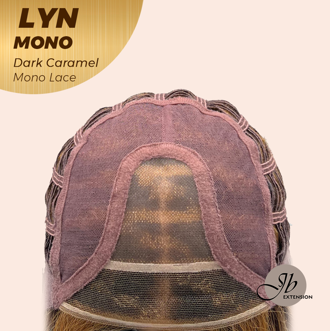 [PRE-ORDER] JBEXTENSION LYN DARK MONO Partial Monofilament Wig 17 Inches Dark Caramel Partial Mono Lace Glueless Wig LYN MONO DARK CARAMEL【BENDY EAR TABS】