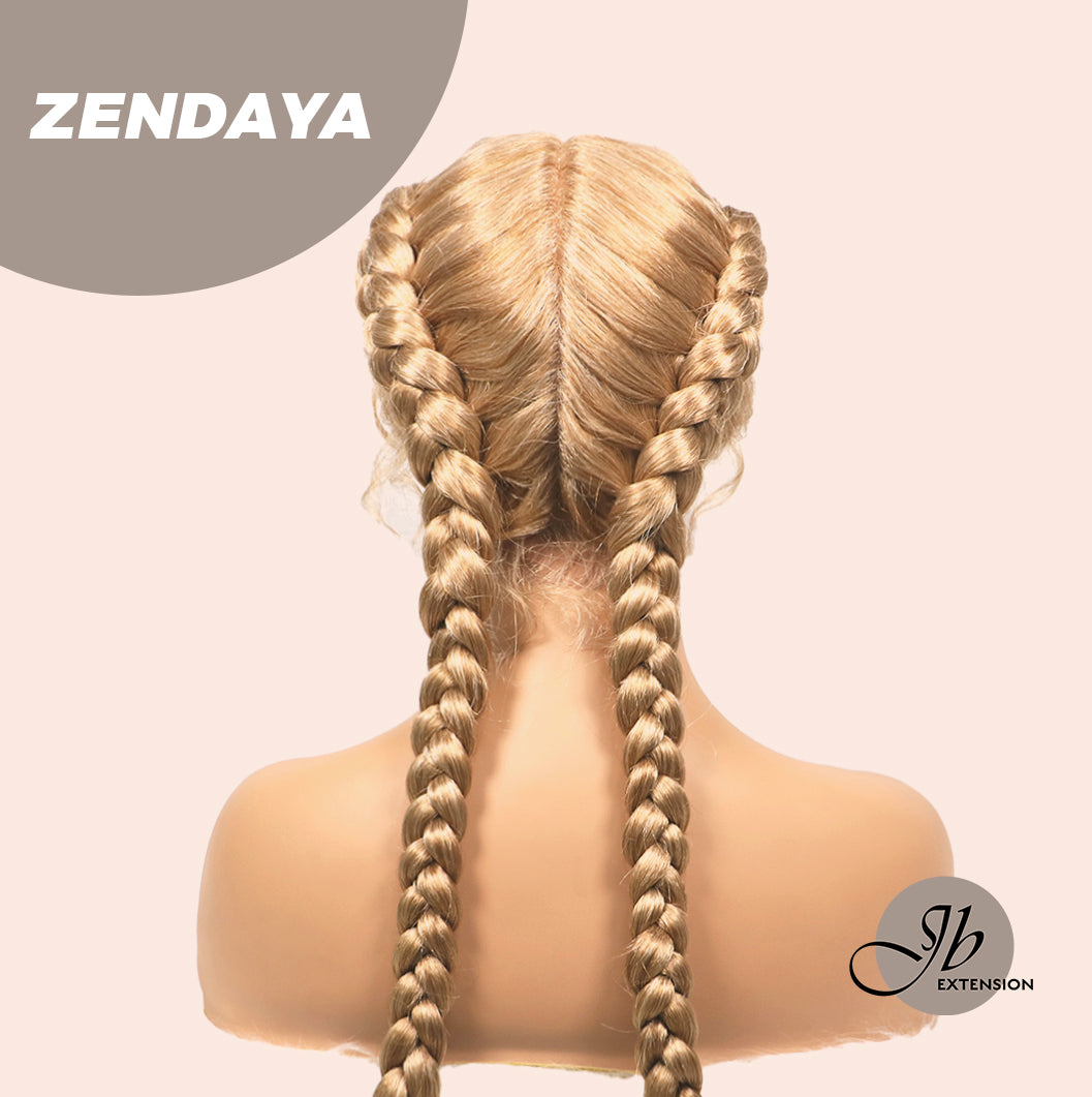 Get this look with JBextension 40" Lace Front Box Braided Wigs  with Baby Hair  - Zendaya