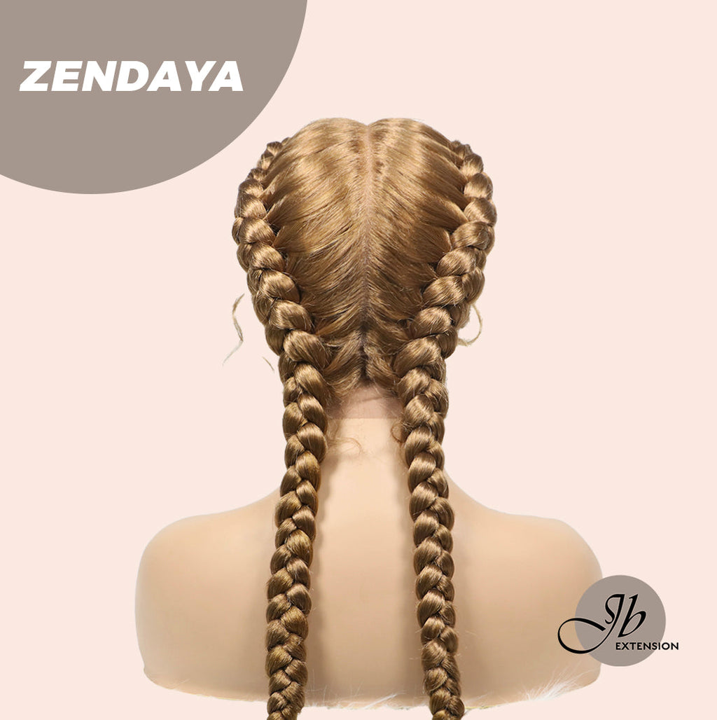 Get this look with JBextension 40" Lace Front Box Braided Wigs  with Baby Hair  - Zendaya