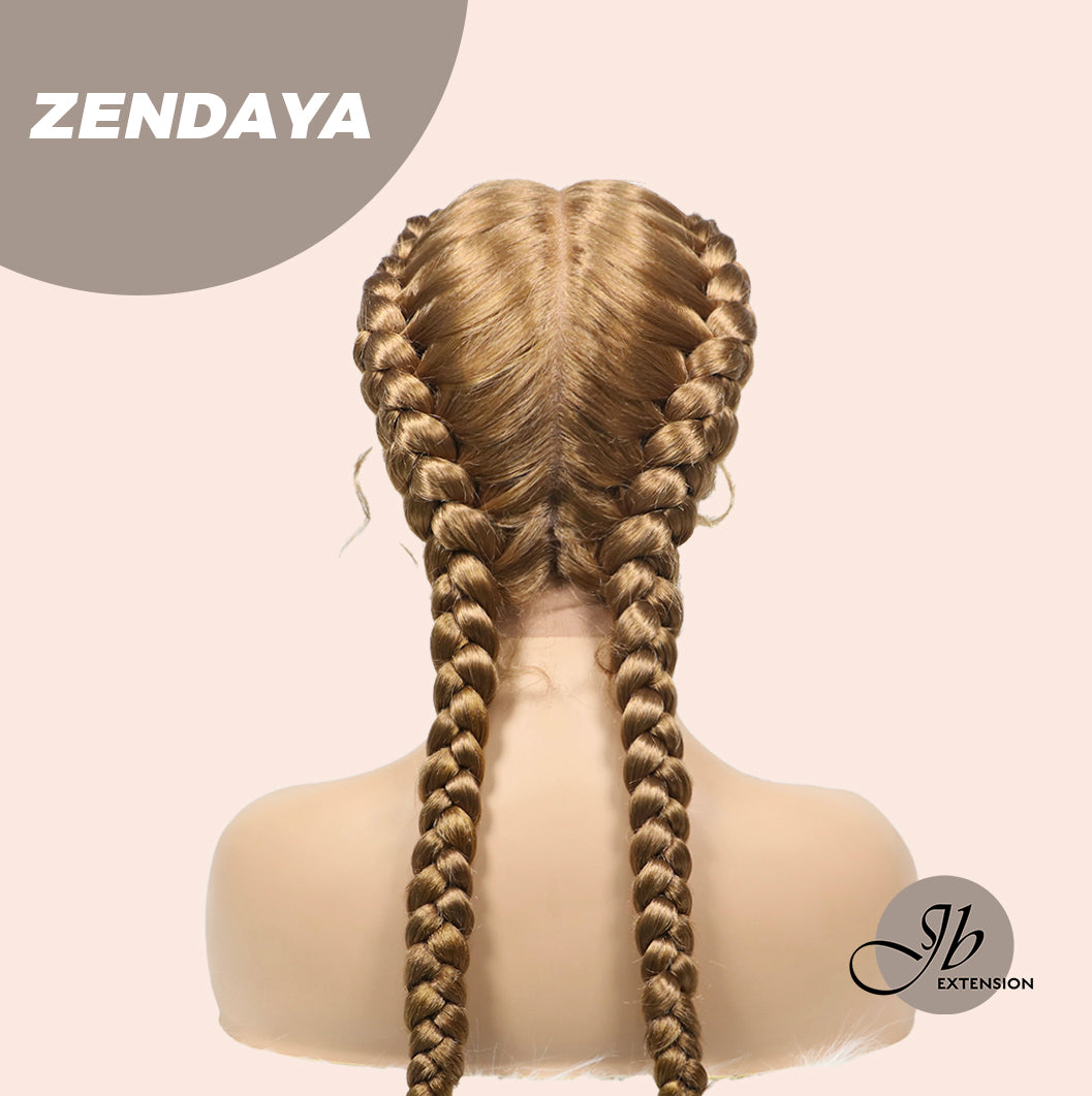Get this look with JBextension 40" Lace Front Box Braided Wigs  with Baby Hair  - Zendaya
