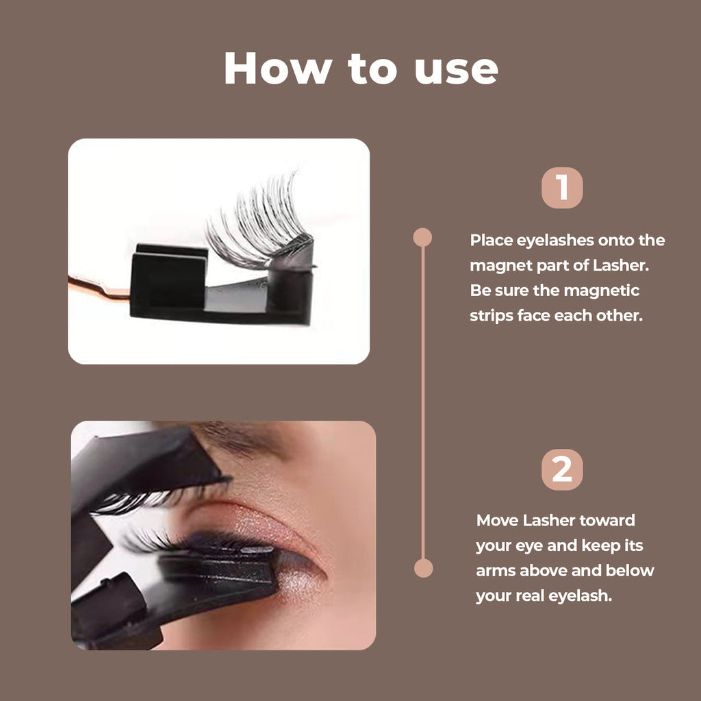 CRUELTY FREE REUSABLE 6D MAGNETIC EYELASHES-CALIFONIA