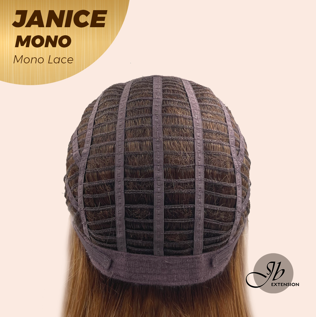 HOT OF SEASON -  JANICE MONO Monofilament Handmade Wig 6X5 Full Monofilament Hand Tied Top Wig 20 Inches Copper Mono Lace Wig With Anti-slip Silicone Strips Glueless Wig JANICE MONO【BENDY EAR TABS】