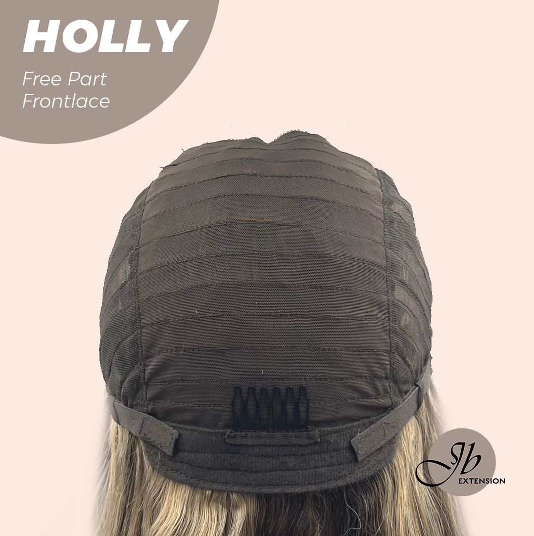 Get the Influencer Look with Brown With Highlight Wave Pre-Cut Wig HOLLY