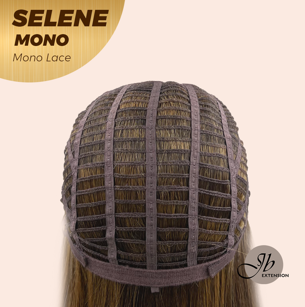[PRE-ORDER] HOT OF SEASON -  SELENE MONO Monofilament Handmade Wig 6X5 Full Monofilament Hand Tied Top Wig 25 Inches Caramel Mono Lace Wig With Anti-slip Silicone Strips Glueless Wig SELENE MONO【BENDY EAR TABS】