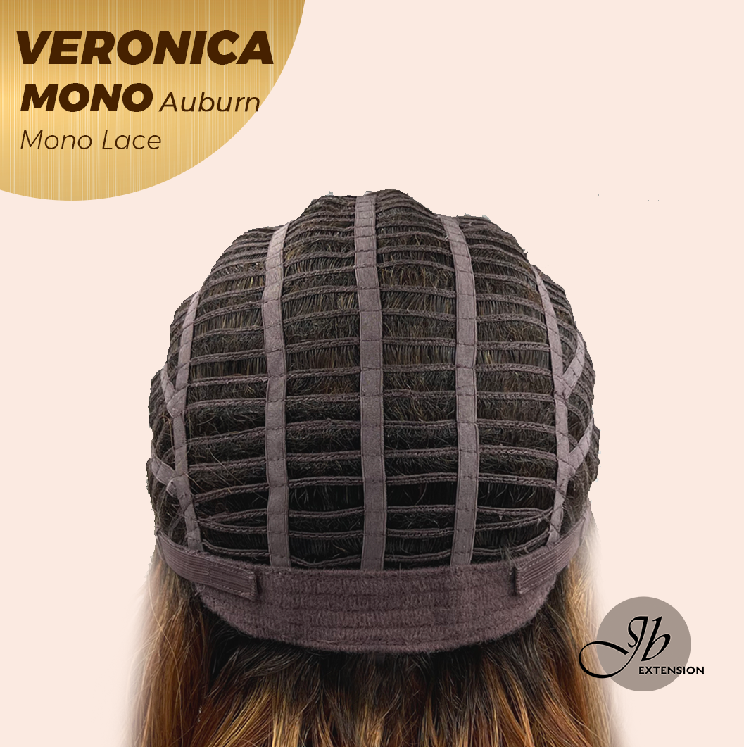 [PRE-ORDER] Nichole's Selection - VERONICA MONO Monofilament Handmade Wig 6X5 Full Monofilament Hand Tied Top Wig 12 Inches Auburn Wave Mono Lace Wig With Anti-slip Silicone Strips Glueless Wig VERONICA MONO AUBURN【BENDY EAR TABS】