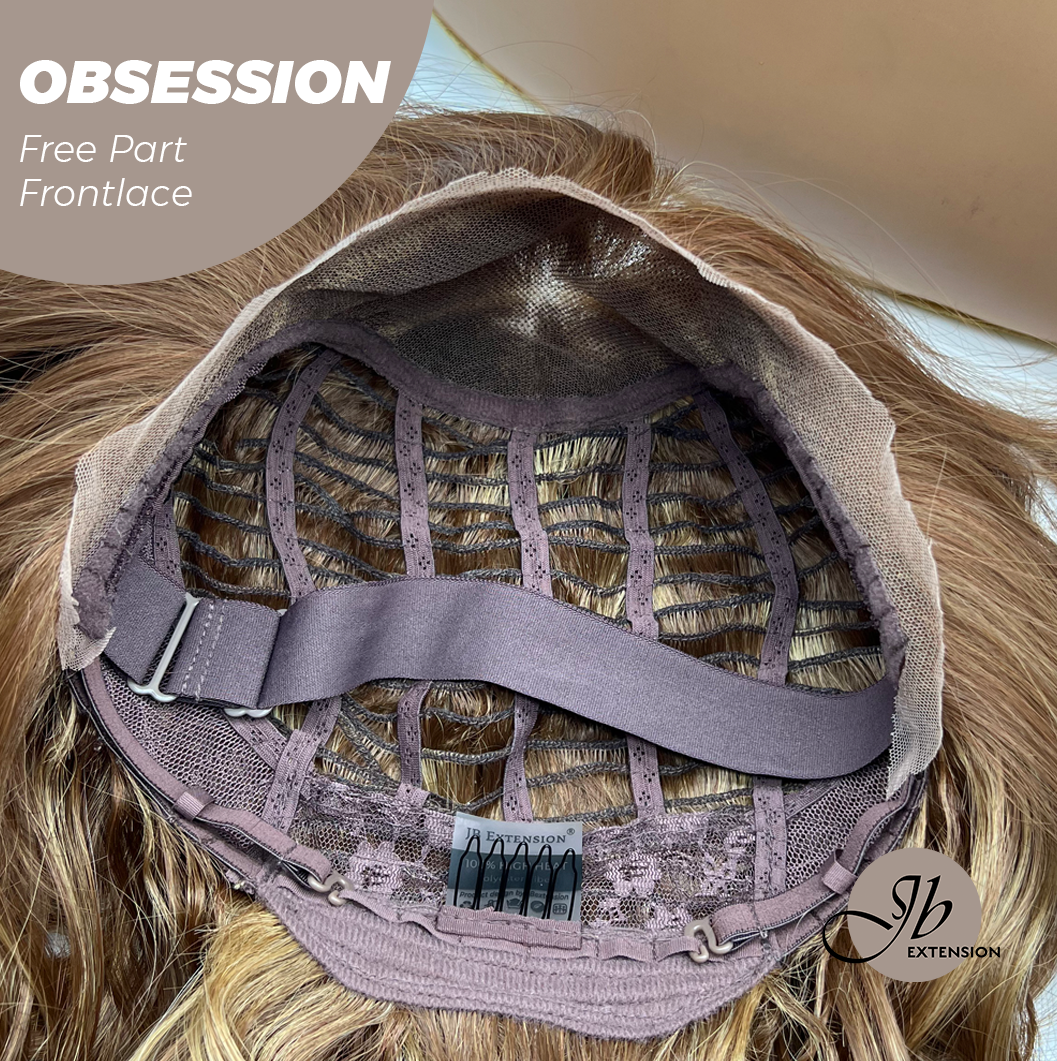 Nichole's Selection - 24 Inches Brown With Highlight Wave 13X6 Pre-Cut Free Part Frontlace Glueless Wig OBSESSION