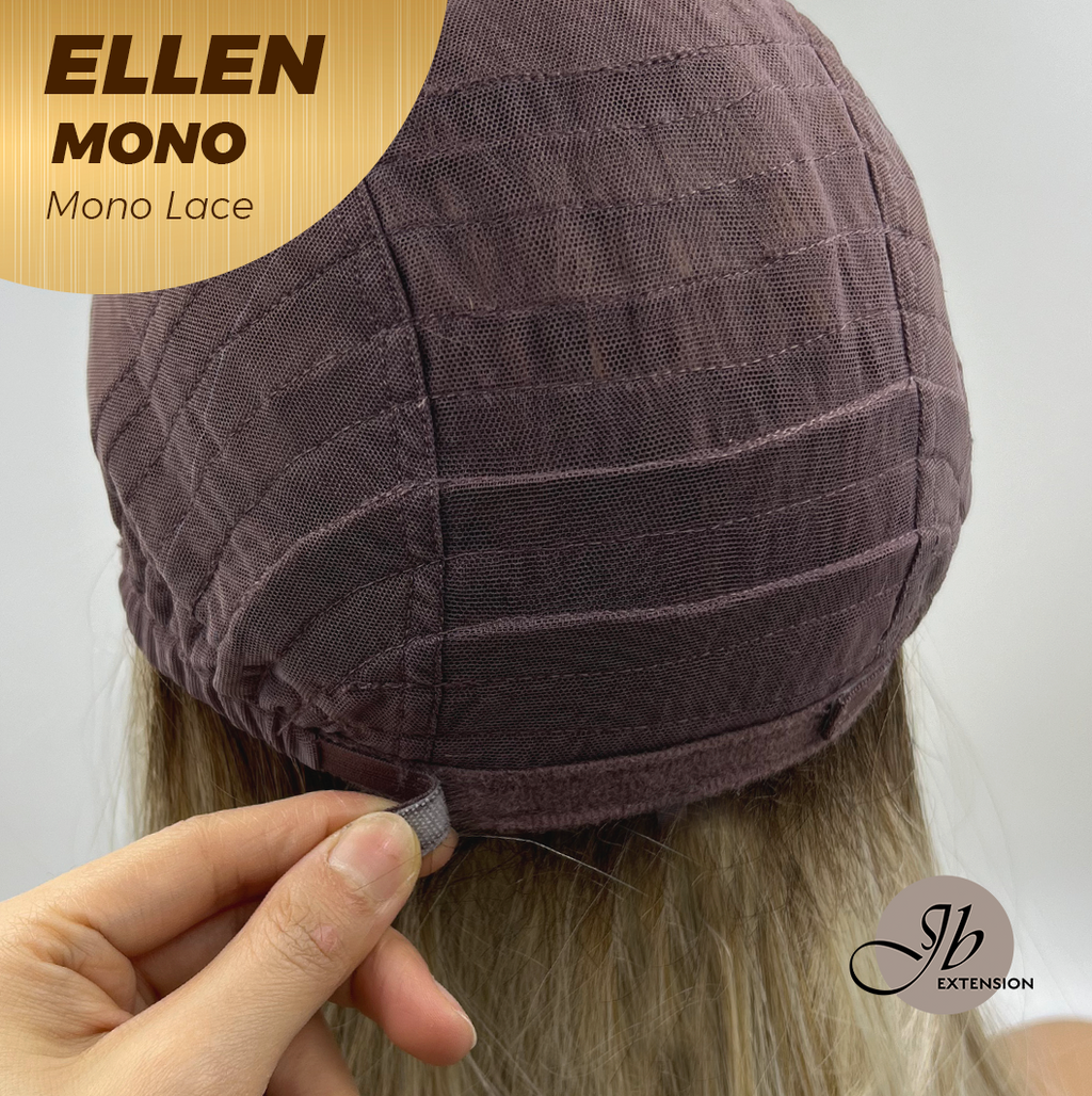 [PRE-ORDER] HOT OF SEASON -  ELLEN MONO Full Monofilament Handmade Full Lace Full Hand Tied Wig 12 Inches Blonde Mono Lace Handmade Futura Fiber Wig Glueless Wig ELLEN MONO【BENDY EAR TABS】